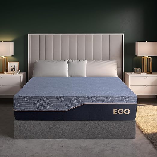 EGOHOME 14 Inch King Mattress, Copper Gel Memory Foam Mattress for Pain Relief, Therapeutic Mattress in a Box, CertiPUR-US Certified, Fiberglass Free Medium Mattress, Black