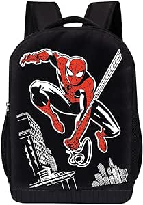 Marvel COMICS CLASSIC SPIDERMAN BACKPACK BLACK SPIDERMAN 18 INCH AIR MESH PADDED BAG (Avengers - Michael Cho Spiderman)