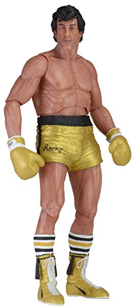 NECA 40th Anniversary Series 1 Rocky Action Figure (7" Scale), Gold