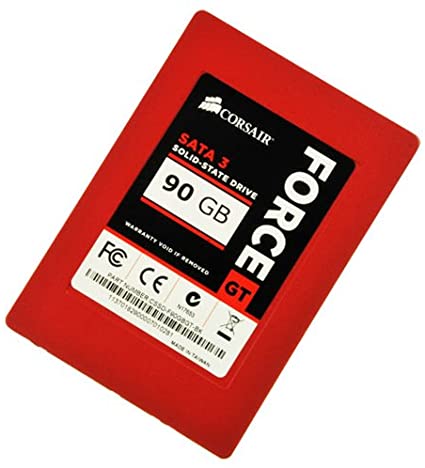 Corsair Force Series GT Red 90GB  (6Gb/s) SATA 3 SF2200 controller Synchronous SSD (CSSD-F90GBGT-BK)