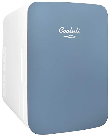 Cooluli Infinity 10-liter Compact Cooler/Warmer Mini Fridge for Cars, Road Trips, Homes, Offices, and Dorms (Blue)