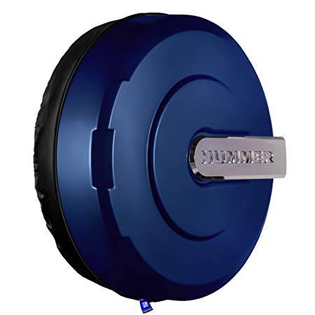 32" Hummer H3 Xtreme Tire Cover - Color Matched - (Hard Plastic Face & Vinyl Band) - Midnight Blue Metallic