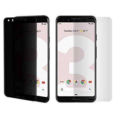 [2-Pack] Elecwill Google Pixel 2XL Privacy Screen Protector, Anti Spy Full Adhesive Coverage[Case Friendly] Nano Shield 3D Curve Edge Fit Soft Film (NOT Tempered Glass) for Google Pixel 2XL