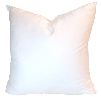 Pillowflex Synthetic Down Pillow Insert for Sham Aka Faux / Alternative (15 Inch by 15 Inch)