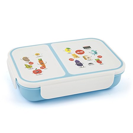 Small Bento Box Leakproof Lunch Boxe For Kids | 2 Compartments Lunch Container With Kid Friendly Easy Open & Removable Lid | This Lunch box Is A Perfect Match For The Your Young Ones.