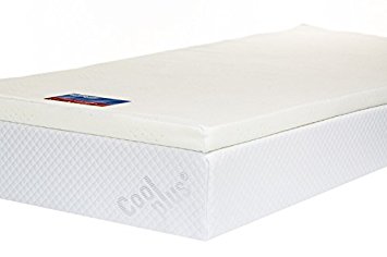 Memory Foam Mattress Topper with Cover, 2 inch - UK Double