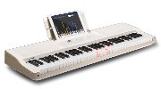 The ONE Light Keyboard 61-Key Portable Keyboard Piano Electronic MIDI Keyboard - White/Gold