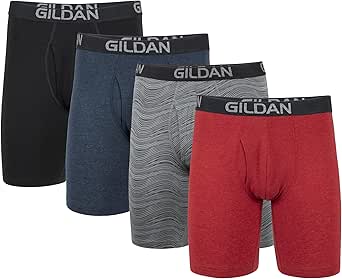 Gildan Men's Underwear Cotton Stretch Boxer Briefs, Multipack