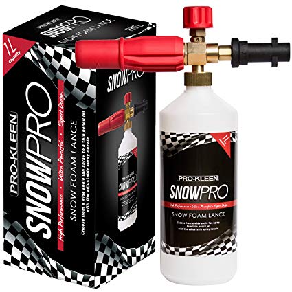 Pro-Kleen Snow Foam Lance / For Use With Karcher K Series Pressure Washers (K2 / K3 / K4 / K5 / K6 / K7) 1L Capacity High Quality Manufacturing with Italian Components Fully Adjustable Chemical Dial & Variable Spray Nozzle Easy To Use Instruction Manual Provided Powerful, Heavy Duty, Foamer / Sprayer for Car Washing / Cleaning (Lance Only)