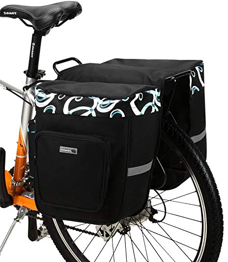 DCCN 30L Bicycle Rear Pannier Pack Water-resistant Bike Seat Carrier Bag
