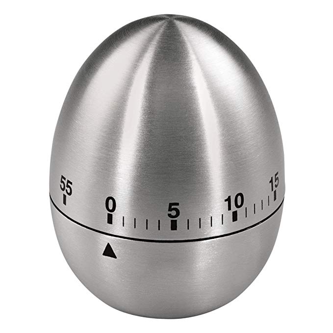 Hama Egg Timer, Silver, 8.5 x 6.7 x 6.6 cm