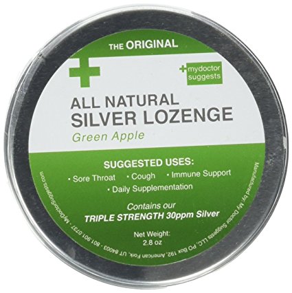 Original All Natural Silver Lozenges - Green Apple, 2.8 Oz