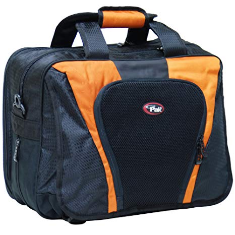CALPAK Persuader Orange 17-inch Deluxe Laptop Soft Briefcase