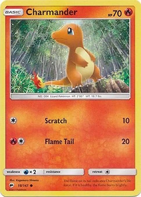 Charmander - 18/147 - Common - Sun & Moon: Burning Shadows