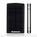 Solar Charger Nekteck 10400mAh Dual USB Port Solar Portable Charger Backup Power Pack for iPhone 6 plus 5S 5C 5 4S 4 iPods Samsung Galaxy S6 S5 S4 S3 Note 4 3 2 Android Smart Phones Windows phone