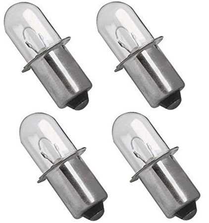 Porter Cable 18 Volt Flashlight Replacement Xenon Bulb PC180FL 18V 4-Pack