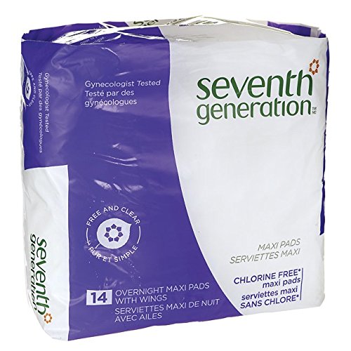 Seventh Generation Overnight Maxi Pads (1x14 CT)