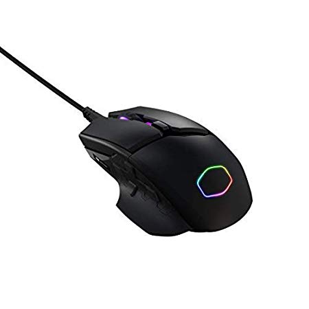 Cooler Master MM830 Gaming Mouse with 24, 000 DPI Sensor, Hidden D-Pad Buttons, 4-Zone RGB, and Precision Wheel