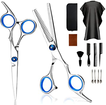 Hair Cutting Scissors, Haircut Scissors Kit Thinning Shears Kit for Home, Barber, Salon