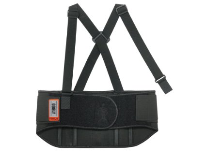 ProFlex 1600 Standard Elastic Back Support Belt Black Medium