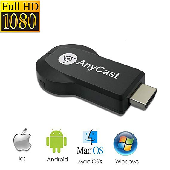 Acsurpo Wireless Wifi Display Dongle, Wireless HDMI Dongle, 1080P Screen Mirror dongle, Streaming Media Player Airplay Dongle Digital AV to HDMI Connector for IOS/Android/Windows/Projector/TV/MAC OSX