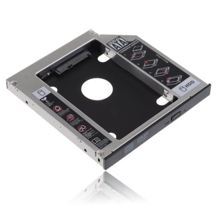 VicTsing SATA 2nd HDD HD Hard Drive Caddy Case for 127mm Universal Laptop CD  DVD-ROM Optical Bay