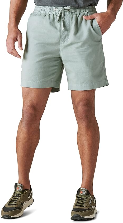 Lucky Brand Men's 7" Pull Up Linen Short