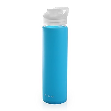 BINO Glass Flip Top 20oz Water Bottle