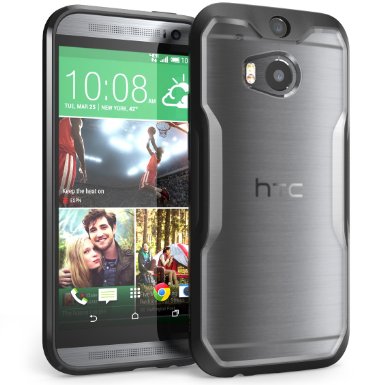 Supcase Unicorn Beetle Hybrid Protective Case for HTC one M8 - ClearBlack