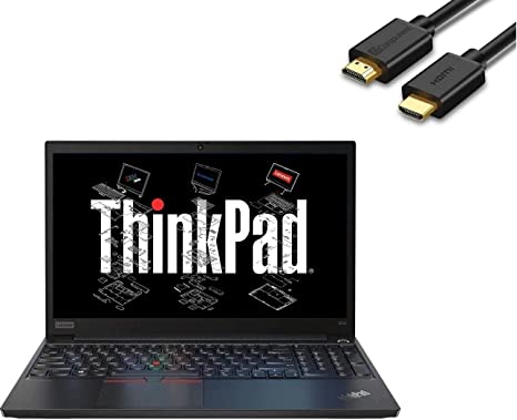 2020 Lenovo ThinkPad E15 15.6" FHD Full HD (1920x1080) Business Laptop (Intel 10th Quad Core i5-10210U, 16GB DDR4 RAM, 256GB PCIe NVMe M.2 SSD) Type-C, HDMI, Windows 10 Pro   IST Computers HDMI Cable