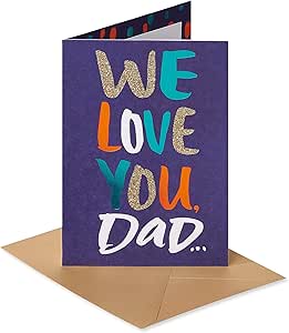 American Greetings Birthday Card for Dad from Us (We Love You)