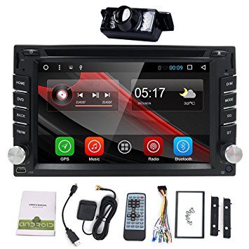 Best Wifi Model Android 6.0 Quad-Core 6.2 Inch Touch-screen Universal Car DVD CD player GPS Double 2 din Stereo GPS Navigation free camera and map