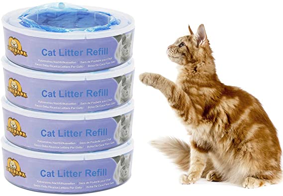Lionpapa Cat Litter Disposal System Refill Cassettes for Litter Locker II (Pack of 4)