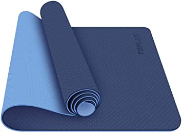 TOPLUS Yoga Mat, Classic Pro Yoga Mat TPE Eco Friendly Non Slip Fitness Exercise Mat with Carrying Strap-Workout Mat for Yoga, Pilates and Gymnastics 183 x 61 x 0.6CM