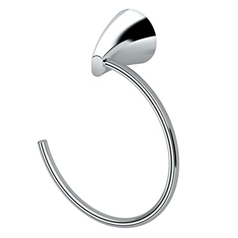 Gatco 5102 Brie Bathroom Towel Ring, Chrome