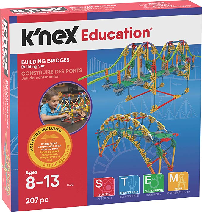 K'NEX Bridges Ages 8  Construction Education Toy Building Sets (207 Piece) (Amazon Exclusive)