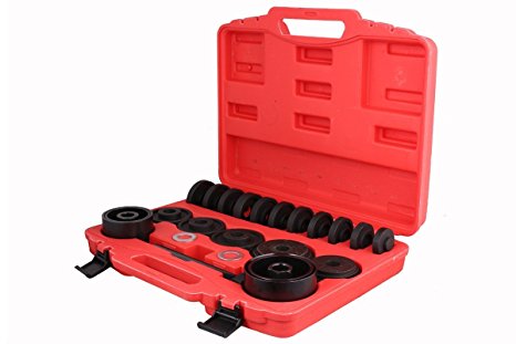 TMS FWDBearingToolKit-DN-(23PC) Front Wheel Drive Bearing Removal Adapter Puller Pulley Tool Kit with Case, 23 Piece (FWD)