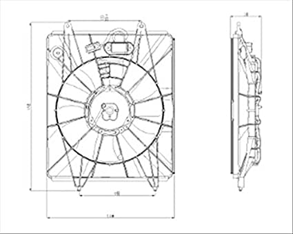 OE Replacement Honda CR-V Condenser Cooling Fan Assembly (Partslink Number HO3120107)