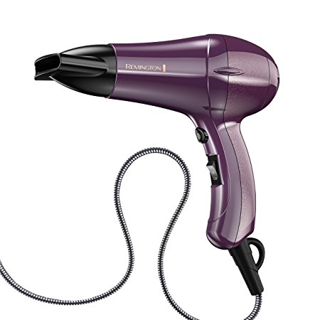 Remington Pro Mini But Mighty Compact Travel Hair Dryer with Thermaluxe Technology, Purple, D0250S