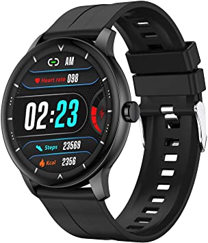 Smartwatch,Fitness Watch for Android/iOS Phones,Z2 Bluetooth Smart Watch 1.3" Screen BT5.0 Fitness Wristband for Android Phones Smart Bracelet (Black)