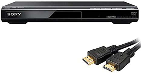 Sony Ultra Slim Upscaling DVPSR510H DVD Player; with Free Xtreme 6’ High Speed HDMI Cable