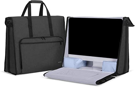 Damero Carrying Tote Bag Compatible with Apple 21.5" iMac Desktop Computer, Travel Storage Bag for iMac 21.5-inch and Other Accessories, Black