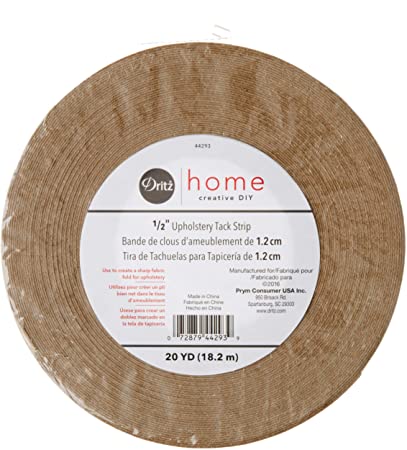 Dritz Home 44293 Upholstery Tack Strip Roll, 1/2-Inch x 20-Yards
