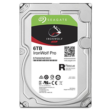 Seagate 6TB IronWolf Pro 7200RPM SATA 6Gb/s 256MB Cache 3.5-Inch NAS Hard Disk Drive (ST6000NE0021)