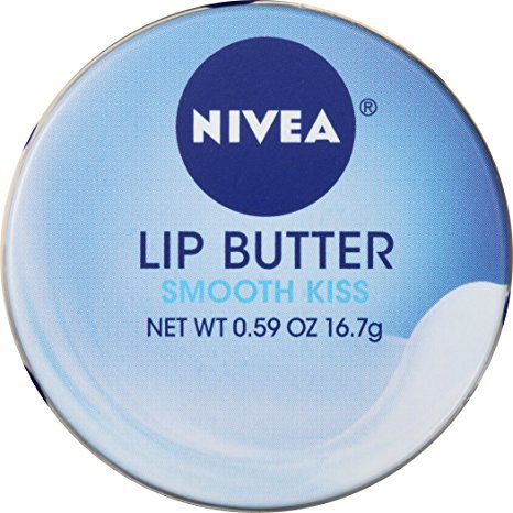 NIVEA Lip Butter Loose Tin, Smooth Kiss, 0.59 Ounce