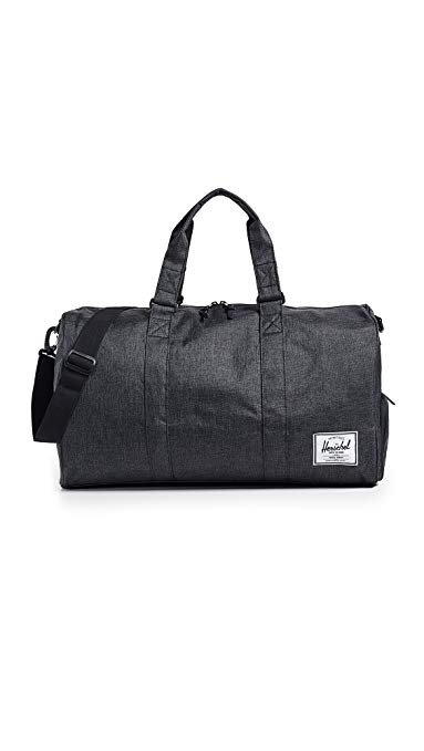 Herschel Supply Co. Novel Duffel Bag, Black Crosshatch, One Size