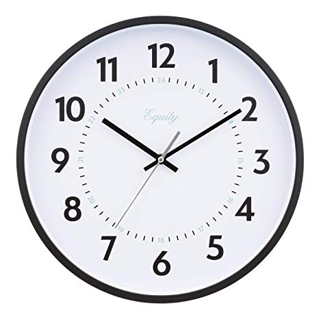 Equity by La Crosse 25509 14 Inch Commercial Quartz Clock, Pack of 1, White