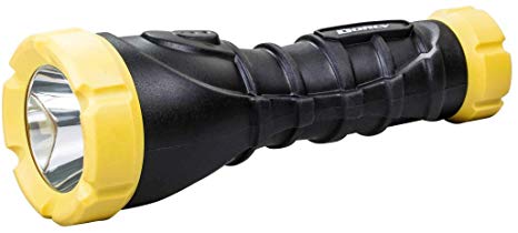Dorcy 180-Lumen Weatherproof Rubber LED Flashlight with Non-Slip Grip and Sealed Push Button, Assorted Colors (41-2968)