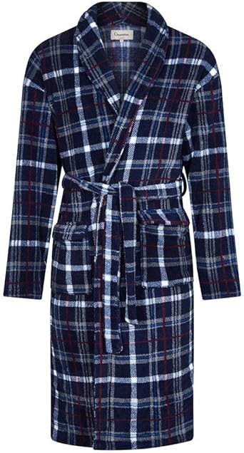 Champion Mens Bayswater Check Fleece Dressing Gown