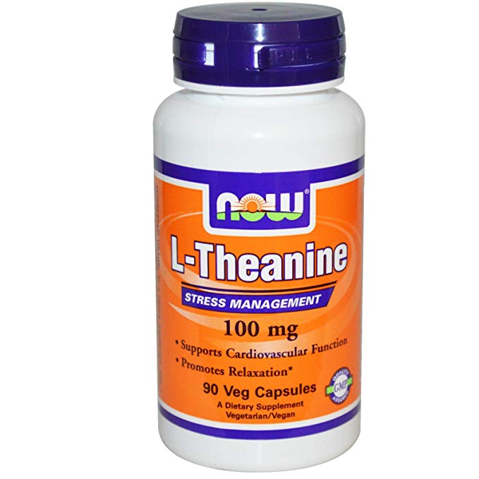 L-Theanine, 100 mg, 90 Veggie Capsules – NOW Foods